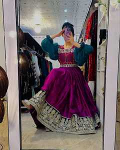 Feroza <span class=keywords><strong>Banarsi</strong></span>生地アフガニスタン服ビンテージKuchiエスニックアフガニスタン服ジプシースタイルアフガニスタンKuchiドレス - Product Image 5
