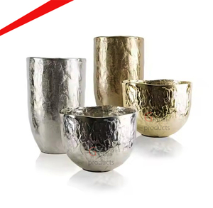 High Quality <b>Table</b> Top Aluminum Vase Metal Modern <b>Table</b> Vase Wedding Decorative - Product Image 1