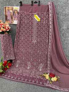 Traje paquistaní duradero y elegante con exquisito bordado a mano, ideal para uso diario y ocasiones especiales al mejor precio - Product Image 4