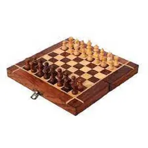 Wholesale chess board set wooden premium chess set with wood chess piece