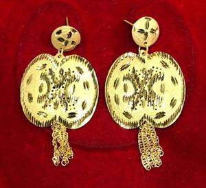 Juego de pendientes de pulsera de 3mm con relleno de oro hecho a mano para mujer, ropa de fiesta Vintage Regular con regalo de circón dorado - Product Image 5