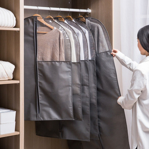 Custodia Pieghevole Personalizzata per Abiti, Trasparente in Tessuto Non Tessuto, per Abiti da Uomo, Abiti da Sposa di Lusso, Borsa Porta Abiti con Cerniera - Product Image 3