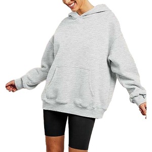 Sweat-shirt décontracté à manches longues pour femmes, vêtements d'hiver doublés en polaire zippés à capuche avec logo imprimé sur le devant et cordon de serrage - Product Image 2