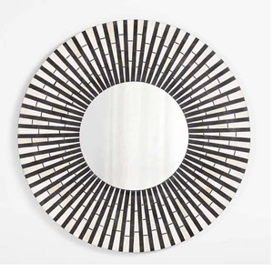 Unique Round Designer Bone Inlay <b>Mirror</b> Perfect For Modern Vintage Boho Chic Home Decor And Wall Display Uses From India - Product Image 1