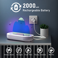 Piège à moustiques puissant à lumière UV pour intérieur avec plaque adhésive haute efficacité, sans danger pour la famille et les animaux domestiques