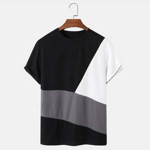 Camiseta Premium de peso pesado 100% algodón de manga corta de cuello alto para hombre diseño de personaje Formal de alta calidad transpirable - Product Image 1