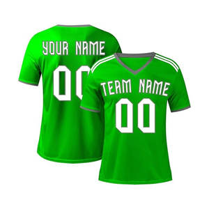 Maillot de football à manches courtes personnalisé uniforme de sport personnalisé avec n'importe quel numéro et nom grand cadeau pour les jeunes hommes - Product Image 5