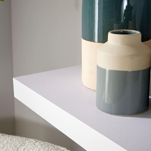 Pair of 2 <strong>Floating</strong> Wall Mounted Storage <strong>Shelf</strong> Wooden DVD <strong>60CM</strong> Hollowboard with Paper Finish Book <strong>Shelves</strong> - Product Image 3