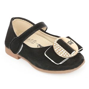 Girls Fancy <b>Pumps</b> (A2080) - <b>Black</b> - Product Image 1