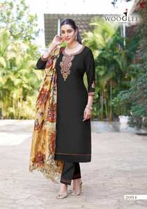 Fond Kurti en viscose tissé en gros avec catalogue complet Dupatta disponible au tarif de gros adapté à une tenue de fête - Product Image 2