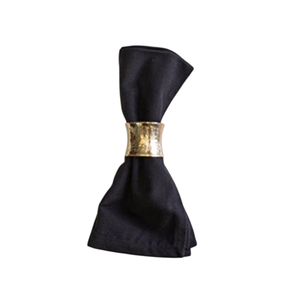 Antique Round Napkin Ring in Golden Finish Wholesale Metal Tabletop Accent Tissue Holder for Dining Tables and Weddings - Product Image 5