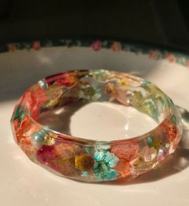 ATRACTIVIDAD Joyería fina Pulseras y brazaletes finos Cadena fina y pulseras de eslabones Resina acrílica Flor Brazalete Pulsera Joyería - Product Image 3