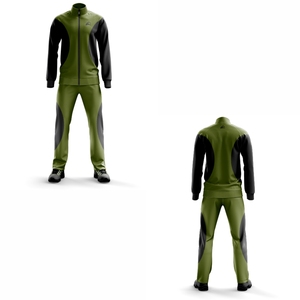 Conjunto de sudadera con capucha y pantalones de chándal con cremallera de algodón de lana pesada personalizado de fabricante chándal de hombre de alta calidad para invierno ecológico - Product Image 3