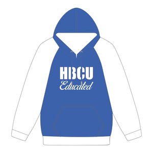 เสื้อฮู้ดแขนแร็กแลนปักลายเชนิลล์ บลู ซีต้า ฟาย เบต้า สำหรับนักศึกษา HBCU  สไตล์แฟชั่นนักศึกษาจากสมาคมนักเรียนหญิงกรีก ดีไวน์ ไนน์ - Product Image 2