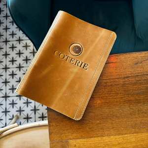 Meilleur prix imperméable Menu couvre Restaurant en cuir Menu couvre personnaliser taille Logo en cuir Menu couverture LMC-0096 - Product Image 5