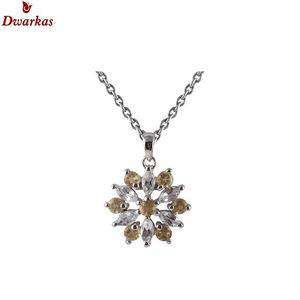 Collar con Colgante de Piedra Topacio blanco de Plata de Ley 925 joyería fina personalizada al por mayor para regalos de joyería de alta gama - Product Image 2