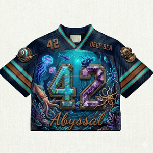 Camiseta de Béisbol Americana Sublimada Personalizada al por Mayor, con Mangas de Malla, 100% Poliéster, de Secado Rápido, para Entrenamiento Deportivo - Product Image 2