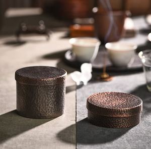 Nouveau luxe martelé cuivre rond cendrier couvercle de table Cigarette cendrier pour hôtel Restaurant maison bureau intérieur extérieur - Product Image 3
