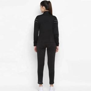 Nouvelle bande de survêtement pour femme, survêtement à séchage rapide pour femme, vêtement d'entraînement sportif, survêtement en Polyester et coton, fermeture éclair, sweat à capuche - Product Image 2