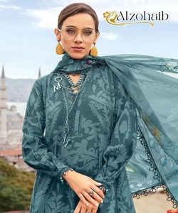 Elegante conjunto de 3 piezas para mujeres musulmanas invierno Dubai Abaya Pakistán Salwar traje Kameez-vestido modesto de lino para fiestas Natural - Product Image 5