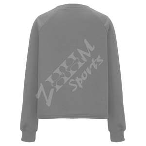 Sudaderas básicas holgadas con cuello redondo para mujer, Jersey corto de manga larga, camisetas con logotipo estampado, Tops de moda informales sólidos para otoño - Product Image 2