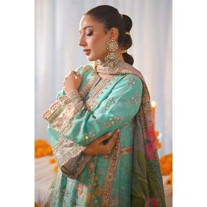 Robe élégante en satin Faraal à col mandarin et manches longues, écologique, pour le printemps et l'été - Product Image 6