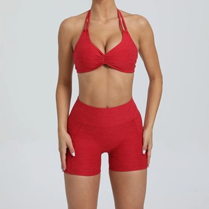 2025 Top qualité femmes Yoga ensemble élégant Gym soutien-gorge Yoga Leggings ensemble personnaliser conception Logo Yoga ensemble - Product Image 2