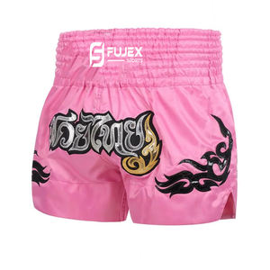Pantalones cortos de Kickboxing con diseño de cordón de Muay Thai para adultos, pantalones cortos de artes marciales Unisex, pantalones cortos de boxeo para niños, pantalones cortos deportivos de lucha - Product Image 4