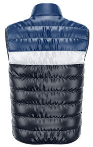 Veste bouffante d'hiver sans manches décontractée pour hommes, vêtements de sport lavables en polyester de haute qualité 100% avec fermeture à glissière à col montant - Product Image 3