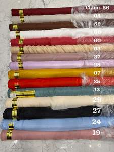 Tela de seda Premium 100%, diseño de secuencia hecho a mano, técnica tejida para diseñador, ropa de mujer, fabricación de vestidos, estilo liso de La India - Product Image 2