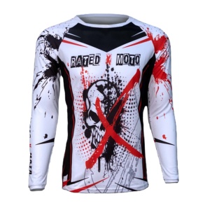 Maillot VTT Performance pour homme Maillot de protection coupe-vent respirant ignifuge grande taille avec motif imprimé pour les cyclistes - Product Image 1