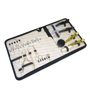 Compre Kit de extensión de cabello de calidad excepcional con clips pequeños Protector Shield Pulling Loop C Tipo Aguja para salón trabajado - Product Image 1