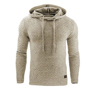 Nouveau Simple à manches longues sweats à capuche hommes mince Plaid sweat à capuche homme sweat manteau décontracté quotidien Fitness pull vêtements de sport S-4Xl - Product Image 4
