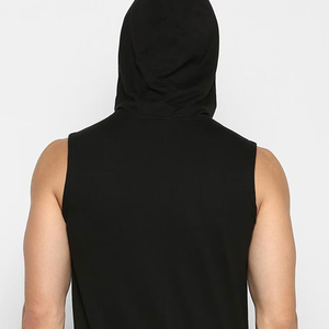 Sweat-shirt sans manches pour homme, de qualité supérieure, brodé, séchage rapide, 100% coton, molleton, vente en gros, livraison rapide, meilleur prix, OEM - Product Image 2