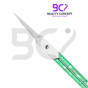 Nouveauté 2026, qualité supérieure, produit dernier cri, ciseaux à cuticules antidérapants à longue lame avec poignée verte - Product Image 3