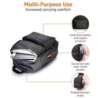Mochila Oxford Ligera de Poliéster para la Escuela, Estudio, Viajes, Diseño Clásico Duradero, Impermeable, Negra