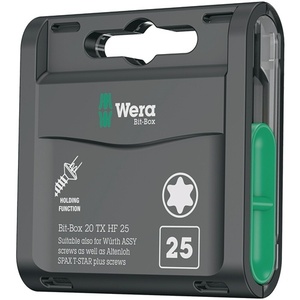 Wera <b>Bit</b>-Box 20-Piece TX HF T 25 <b>Torx</b> <b>Bit</b> Set 25 mm Length Power Tool Accessories - Product Image 1