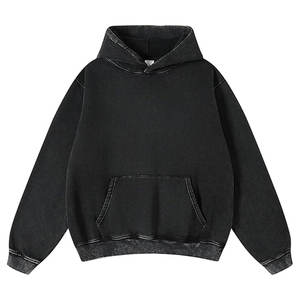 Custom Luxury Distressed Acid Wash <b>Top</b> Quality Hoodies <b>Men's</b> Clothing 100% Cotton <b>Fleece</b> Sweatshirts Custom Pullover Hoodie <b>Men</b> - Product Image 1