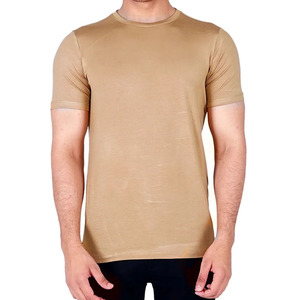 Camiseta de verano de alta calidad para hombre, camiseta sólida de poliéster, ropa usada para hombre, camiseta informal de manga corta con cuello redondo para hombre - Product Image 1