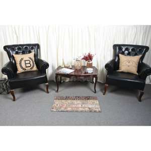 Alfombra de área de lana turca Vintage 1,5 X 2.9ft Beige Patchwork tejido plano para decoración de sala de estar o uso en automóvil con respaldo de látex - Product Image 3