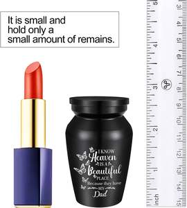 Urnas pequeñas para cenizas humanas Mini urna de recuerdo de aluminio Mariposas Cremación para cenizas Recuerdo conmemorativo Urna de tamaño personalizado - Product Image 3