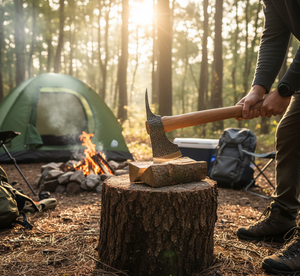 Hacha Vikinga Hecha a Mano de Acero al Carbono con Mango de Madera de Palisandro Industrial, Alta Calidad, Venta al por Mayor, Delicada, Multifuncional para Supervivencia al Aire Libre - Product Image 2