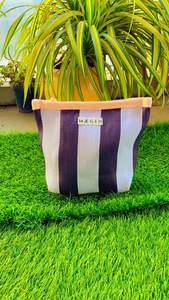 Grande pochette cosmétique en nylon recyclé écologique avec fermeture à glissière durable sacs à provisions réutilisables approvisionnement en vrac Inde modèle PP tissé - Product Image 3