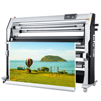 Laminateur automatique haute vitesse LEFU Factory OEM professionnel double face chaud et froid 1630MM 64'' avec coupeur