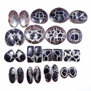 คู่โสเภณีสีดำอัญมณีควอตซ์ธรรมชาติแบบหลวมสำหรับทำเครื่องประดับ - Product Image 5