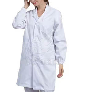 Blouse médicale sur mesure OEM, uniformes d'hôpital en gros, polyester et coton, blouses de haute qualité pour médecins et infirmières, usage hospitalier, personnalisables - Product Image 4
