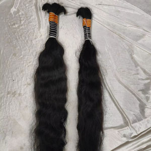 Extensiones de cabello humano Remy de un donante Virgen sin procesar indio, mechones de cabello trenzado de proveedor al por mayor - Product Image 1