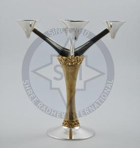 2025 Vintage Brass Candlestick Elegant Metal <b>Candle</b> <b>Holder</b> for Home Decoration Christmas Wedding Pillar with Elegant Box Packing - Product Image 1