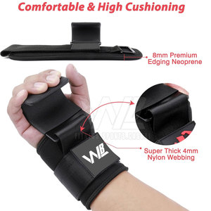 Correas de Soporte para Muñecas de Neopreno Antideslizantes y Transpirables para Levantamiento de Pesas, de Alta Resistencia, Color Negro, para Gimnasio y Entrenamiento - Product Image 3