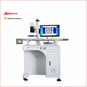 CCD Fully Automatic Visual Positioning Conveyor Belt Small Parts Marking 20w 30w Fiber UV Laser Engraving Marking Machine